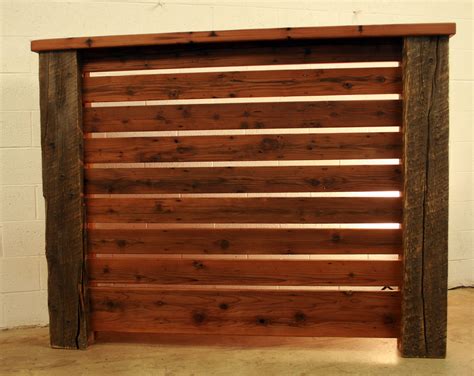 Hand Crafted Queen Headboard Crafted From Reclaimed Redwood And Barn Wood