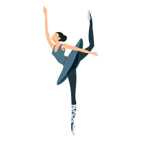 Design PNG E SVG De Bailarina Postura Saia Bailarina Sapatilha De Ponta