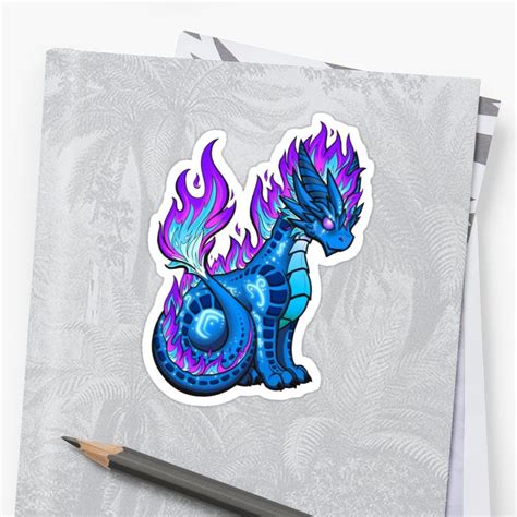 Arcane Dragon Sticker By Rebecca Golins Vinyl Sticker Dragon Prints