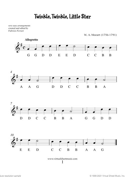 Alto Saxophone Sheet Music For Beginners