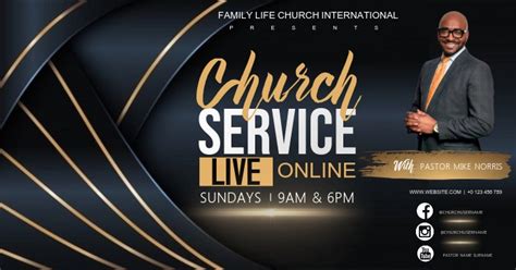 Copy Of Church Live Stream Thumbnail Design Template Postermywall