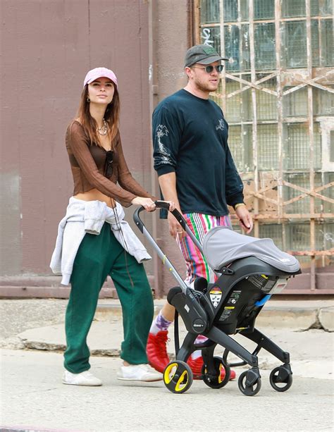 Emily Ratajkowski And Sebastian Bear Mcclard Out With Their Baby In Los