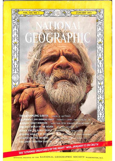 National Geographic Magazine January 1973