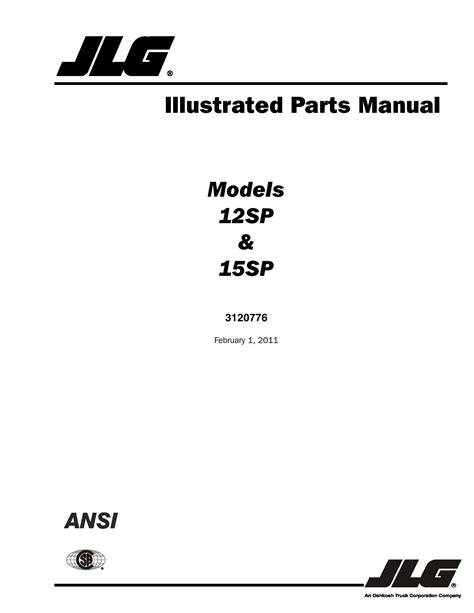 Jlg Lift 12sp 15sp Illustrated Parts Manual Pdf