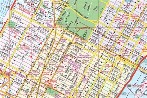 5 Boroughs Of New York City Laminated Wall Map Geographia Maps