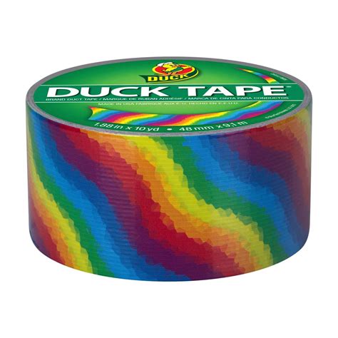 Printed Duct Tape Rainbow 188 In X 10 Yd Duck Brand