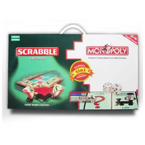 Scrabble X Monopoly 2 In 1 Board Game Shopee Philippines