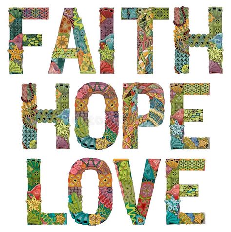 Faith Hope Love Stock Illustrations 25832 Faith Hope Love Stock