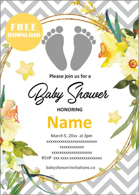 Free Printable Baby Shower Invitation Templates For Gender Neutral