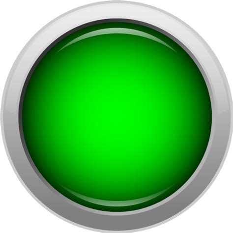 Green Button Icon Png Transparent Background Free Download 21057
