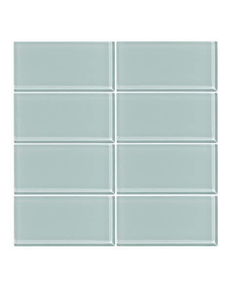 Seafoam 3x6 Glass Subway Tile Vicci Design