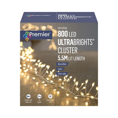 Warm White Led Ultrabright Cluster Fairy Lights