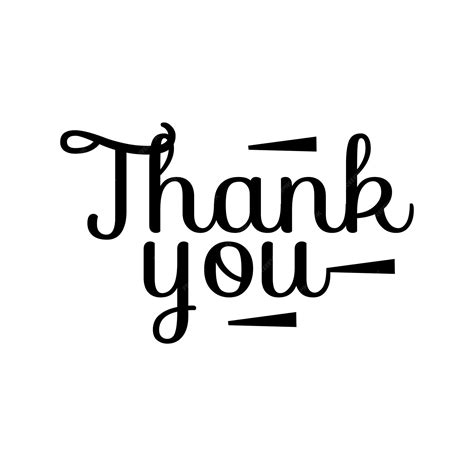 Premium Vector Vector Thank You Lettering