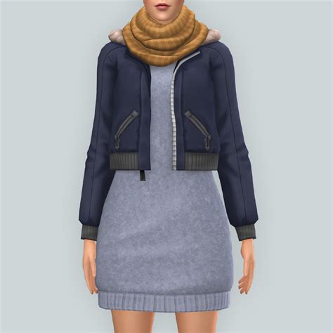 Qicc Nieva Sweater Dress With Accessories The Sims 4 Create A Sim