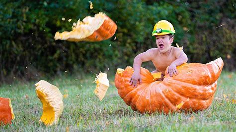 Rolled Him Down A Hill In A Giant Halloween Pumpkin Ross Smith Youtube
