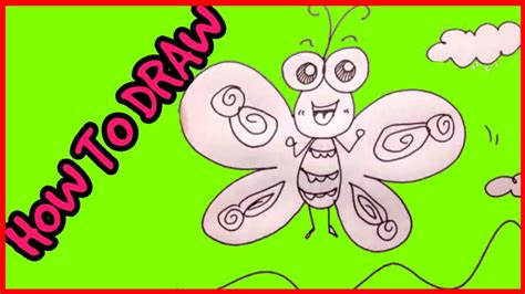 Learn To Draw Stick Figures Beautiful Butterflies Youtube
