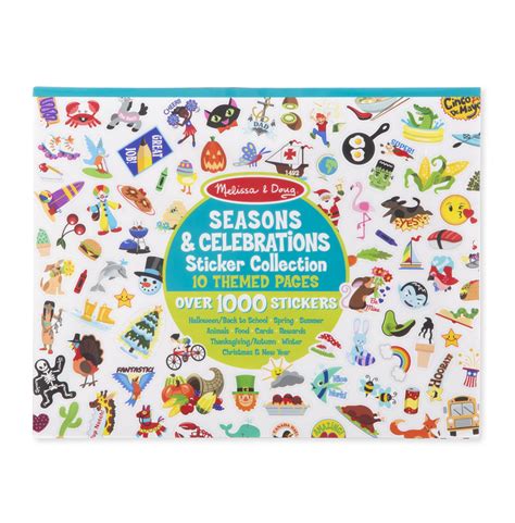 Melissa And Doug Sticker Collection Book 1000 Stickers Seasons And