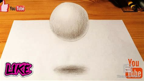 How To Draw 3d Ball Youtube