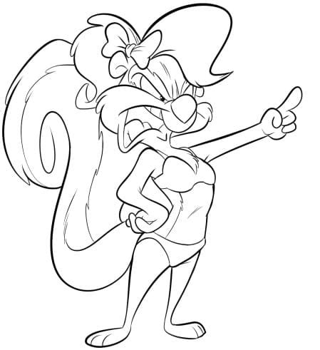 Fifi La Fume Tiny Toon Coloring Page Free Printable Coloring Pages