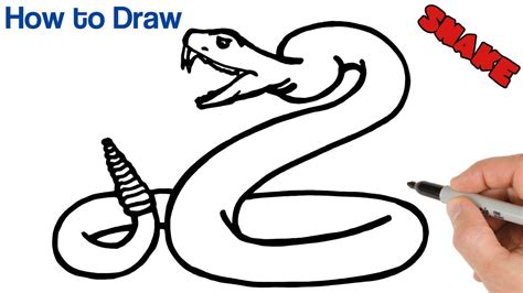 How To Draw A Very Easy Snake