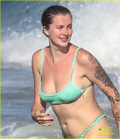 Ireland Baldwin Dons Mint Green Bikini For Day At The Beach Photo