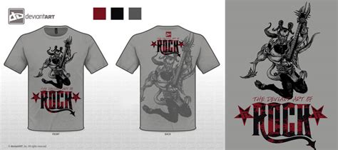 The Deviant Art Of Rock T Shirt Design By Justinmain On Deviantart