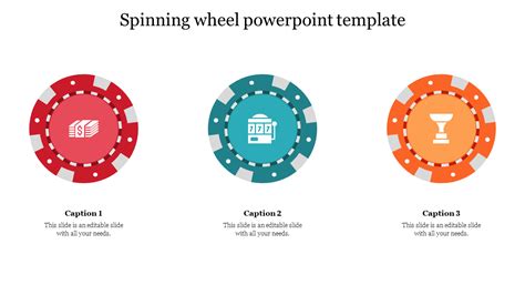 Multi Color Innovative Spinning Wheel PowerPoint Template