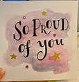 So Proud of You card. | Etsy