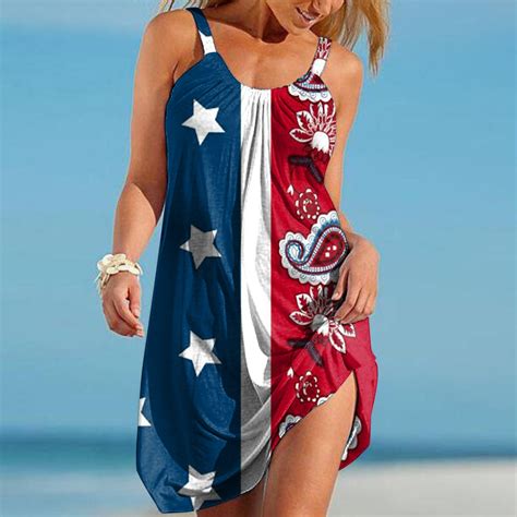 Customers Save 60 On Order Cost Less All The Way Womens Casual Sleeveless Stars And Stripes