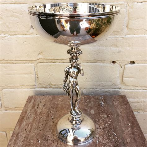 Era Antiques Vintage 1960s 70s Silver Plated Tazza Compote Made By