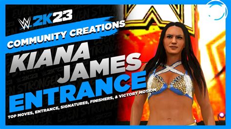 Wwe 2k23 Kiana James Entrance Top Moves Signatures Finishers And Victory Motion Youtube