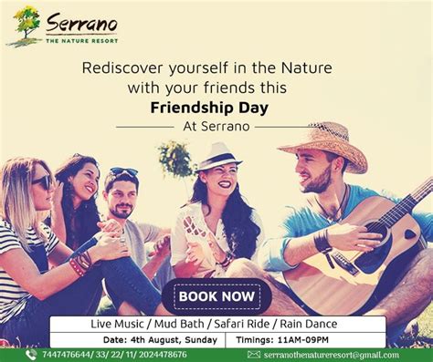 Special Events For Friendship Day Outdoor Adventure Activities