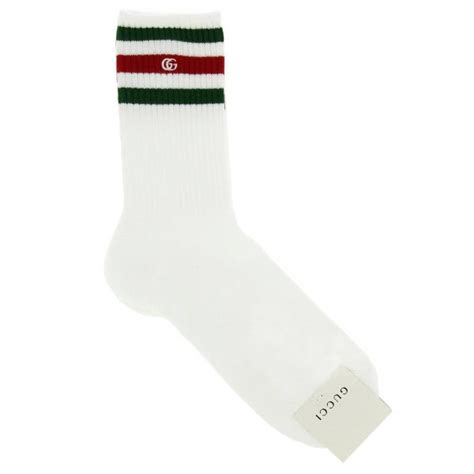 Gucci Stretch Fabric Socks With Web Logo Green Socks Gucci 459532