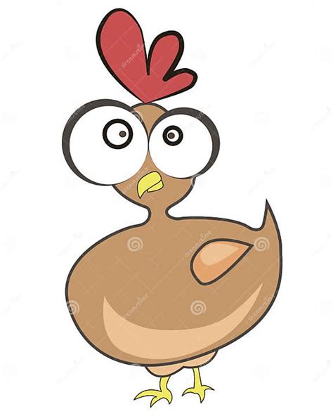 Funny Cartoon Chicken Stock Vector Illustration Of Animal 55420635