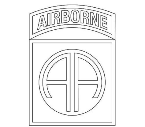 Us Army 82nd Airborne Division Patch Vector Files Dxf Eps Svg Etsy In