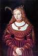 Cranach, Lucas d. Ä. - Porträt der Prinzessin Sibylle von Cleve als ...
