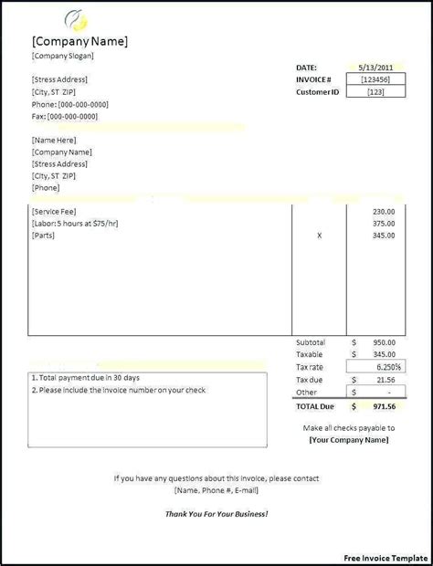 74 Creating Limited Company Invoice Template Word In Photoshop For