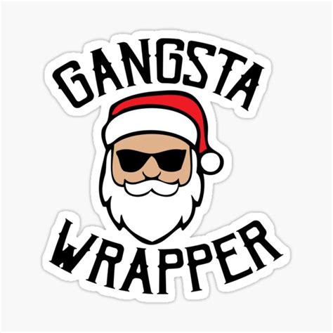 Gangsta Santa Sticker By Masseyman10 Redbubble