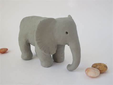 Polymer Clay Elephant Elephant Sculpture Elephant Art