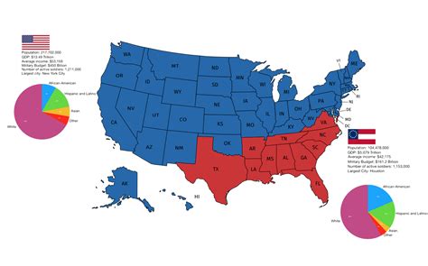 Former Confederate States Of America Vs The Rest Of The Us Today 1440 ×