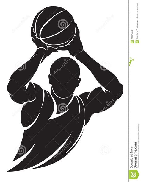 Basketball Player Stock Vector Image Of Defending Clip