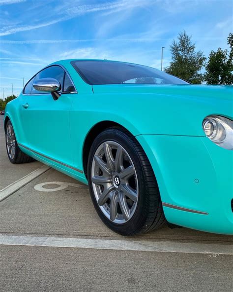 Bentley Continental Gt Satin Tiffany Blue Personal Wrapping Project