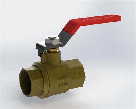 Equipment 3d Model Ball Valve Cgtrader