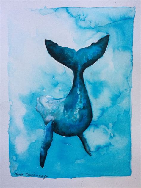 Dreamy Humpback Whale Painting From My Etsy Site