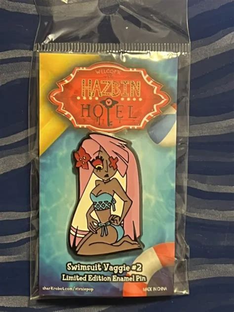 VIVZIEPOP HAZBIN HOTEL Swimsuit Vaggie 2 Enamel Pin Limited Stock 50