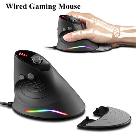 Zelotes Gaming Mouse C 10 5 Modes 10000dpi Upright Optical Rgb Led Light Wired Mouse For Desktop