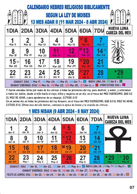 Calendario Judio Antiguo Testamento