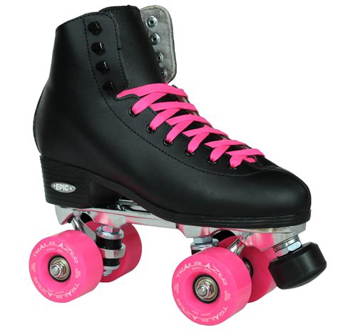 Epic Classic White And Red Quad Roller Skates