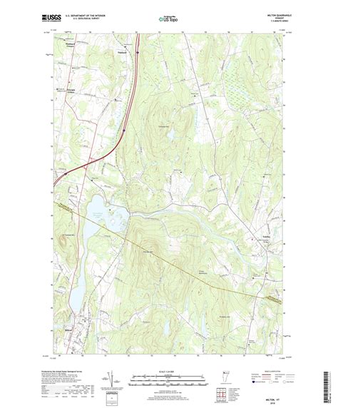 Mytopo Milton Vermont Usgs Quad Topo Map