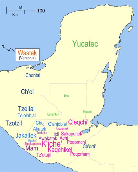 Mayan Language There Are Actually Many Mayan Languages Each Region Has